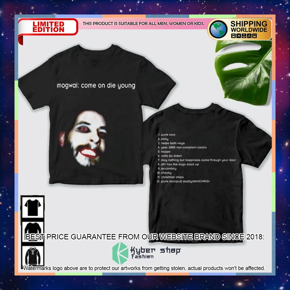 mogwai come on die young 3d t shirt 1 79