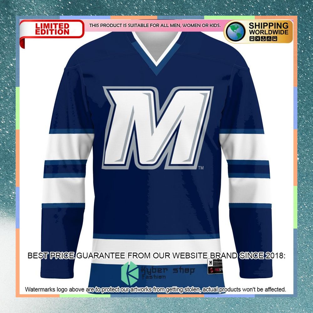 Monmouth Hawks Royal Hockey Jersey 6 Monmouth Hawks Royal Hockey Jersey word1