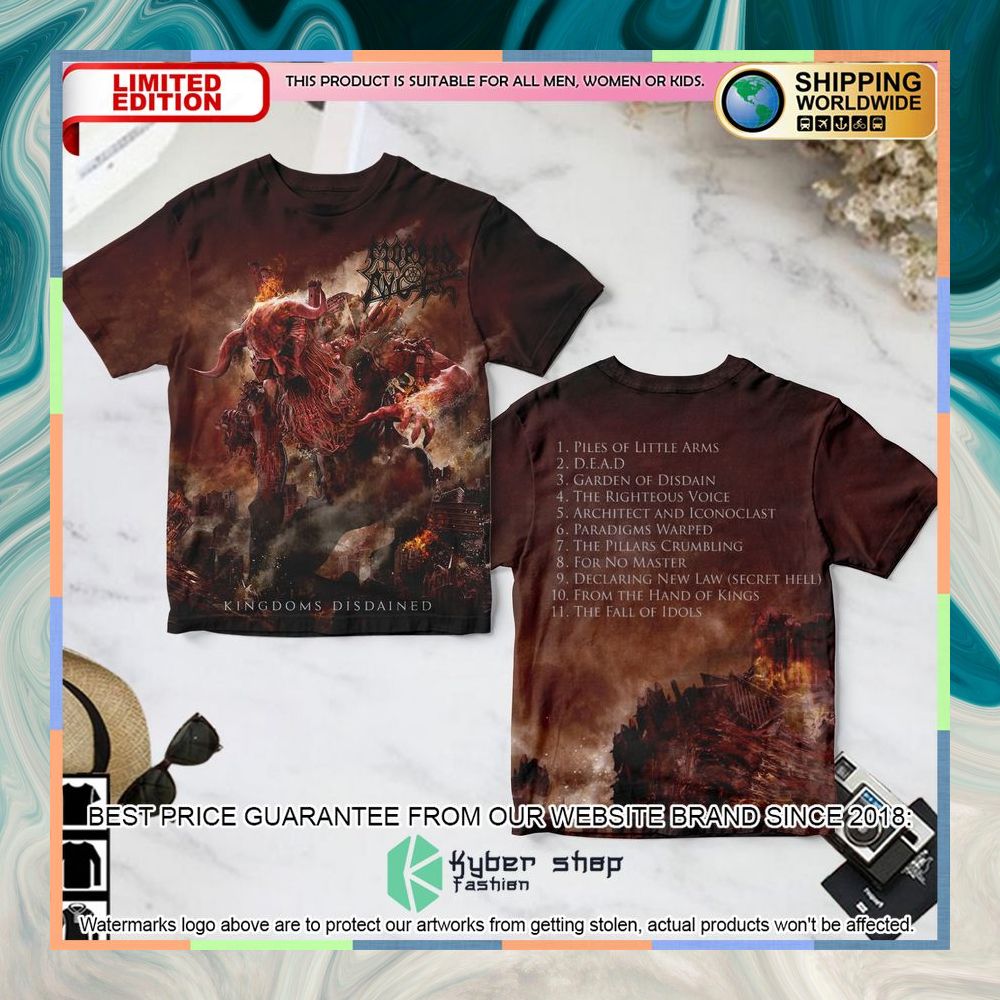 Morbid Angel Kingdoms Of Disdained T-Shirt 3 morbid angel kingdoms of disdained 3d t shirt 1 221