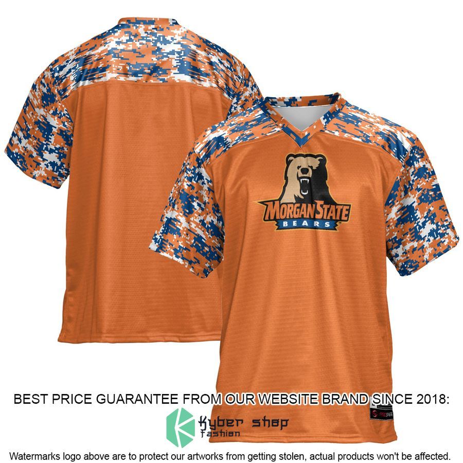 Morgan State Bears Orange Football Jersey
