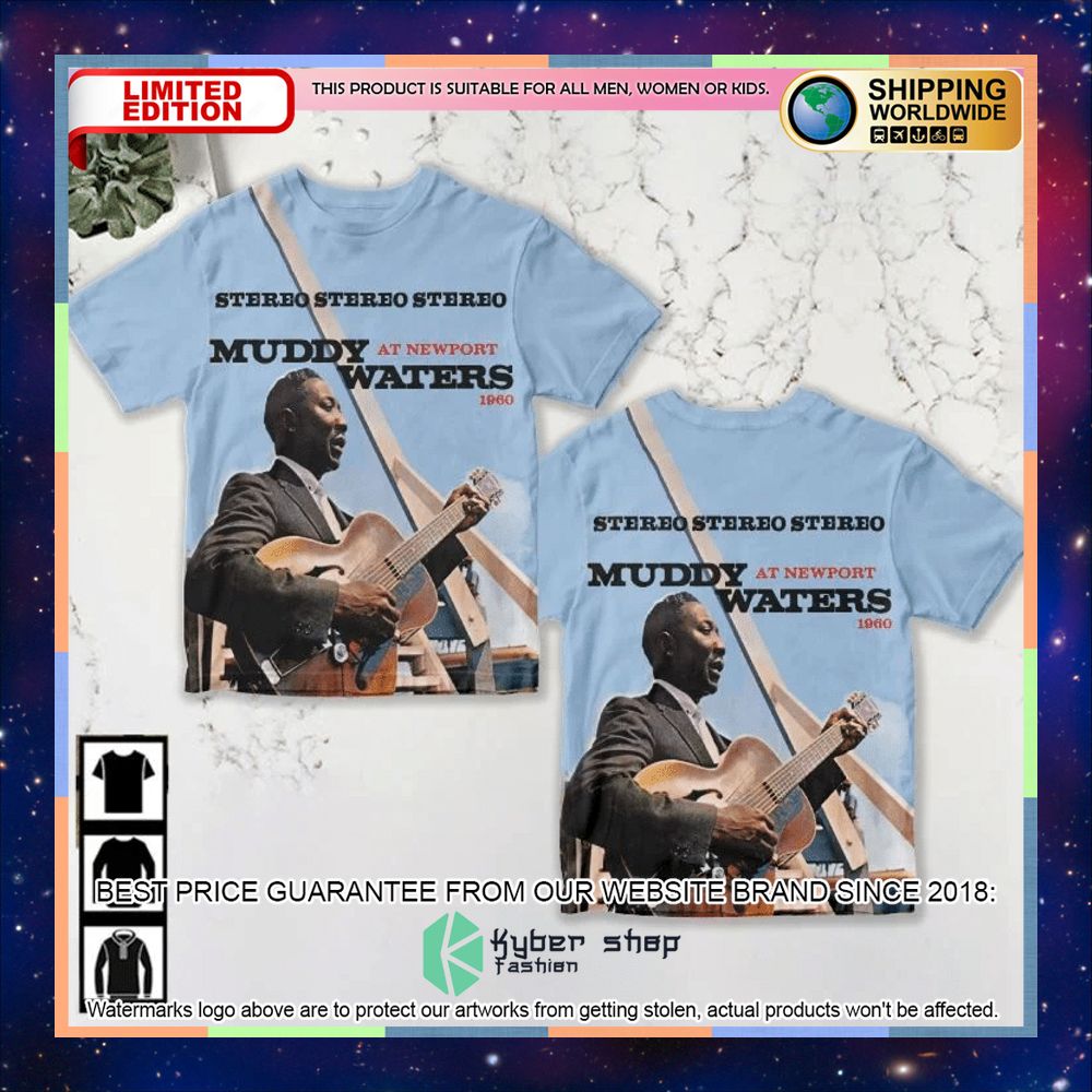 muddy waters newport 3d t shirt 1 195