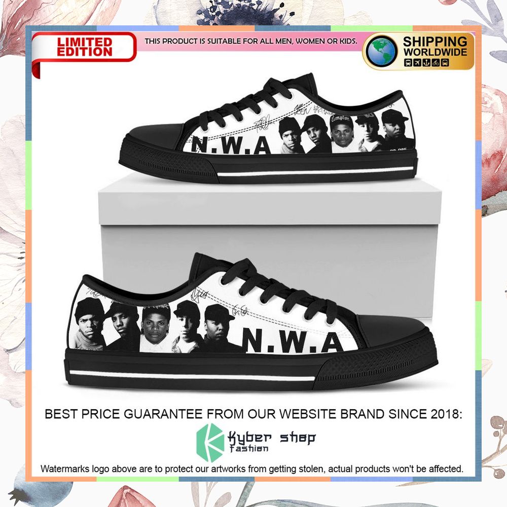 N.W.A Canvas Low Top Shoes 3 N.W.A Canvas Low Top Shoes word1