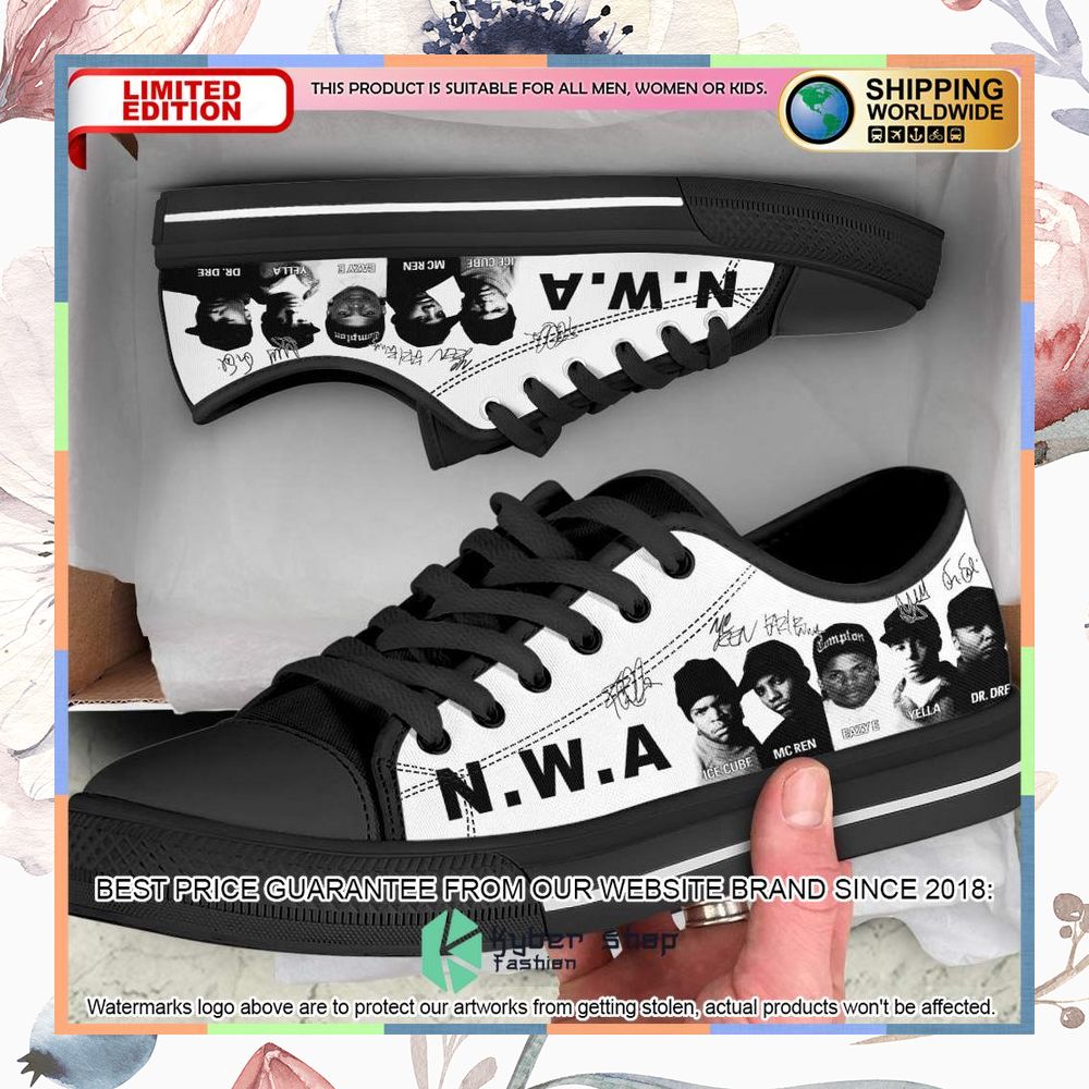 N.W.A Canvas Low Top Shoes 4 N.W.A Canvas Low Top Shoes word1