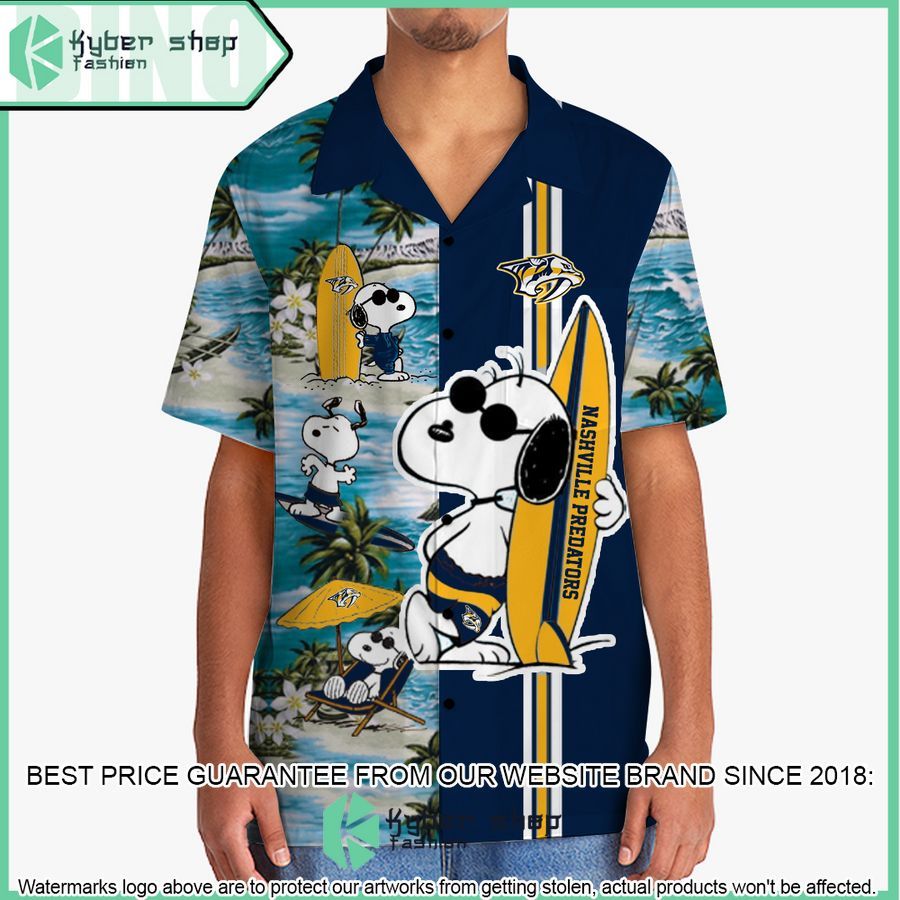 nashville predators snoopy hawaiian shirt and shorts 2 782