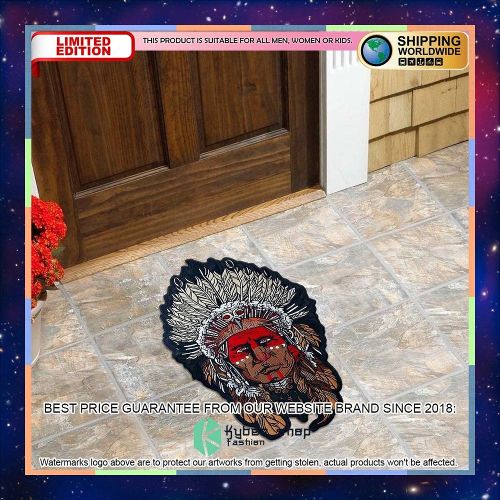 Native Indian Custom Shape Doormat 3 native indian custom shape doormat 1 941