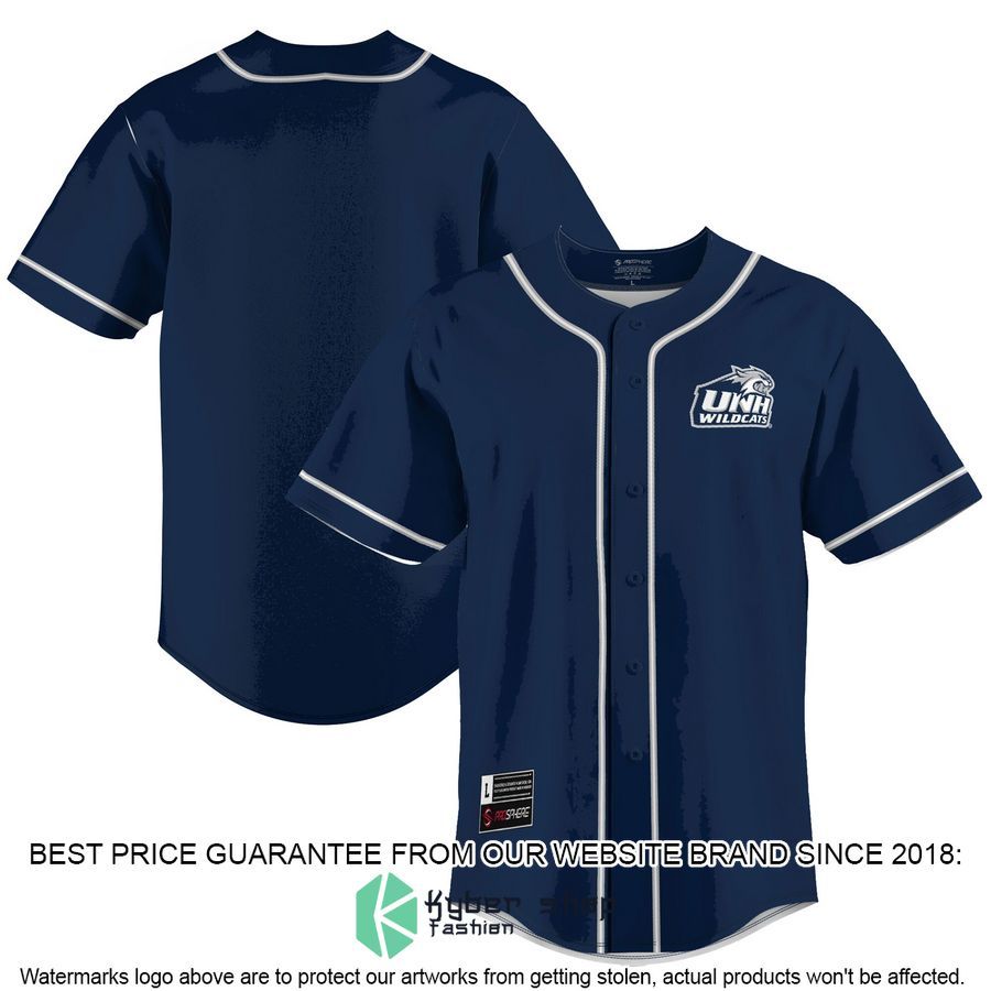 New Hampshire Wildcats Navy Baseball Jersey
