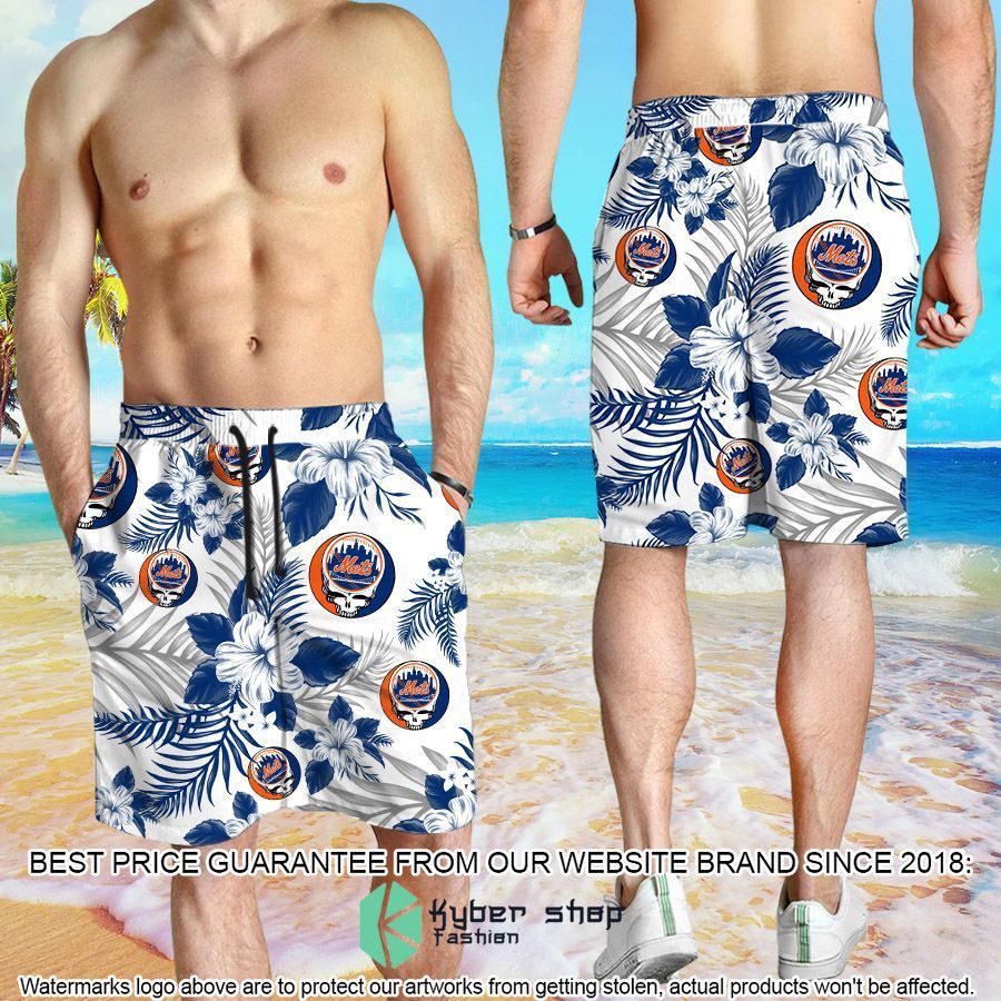 New York Mets Grateful Dead Tropical Aloha Hawaiian Shirt, Shorts 4 new york mets grateful dead tropical aloha hawaiian shirt shorts 4 941