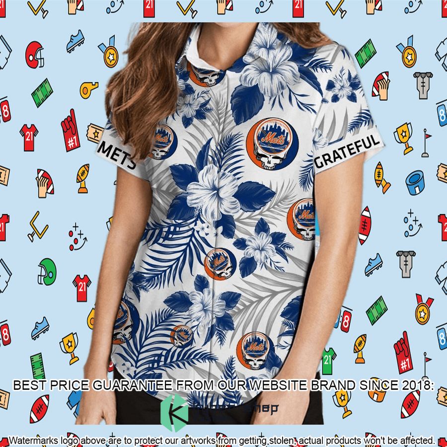 New York Mets Grateful Dead Tropical Aloha Hawaiian Shirt, Shorts 8 new york mets grateful dead tropical aloha hawaiian shirt shorts 8 82