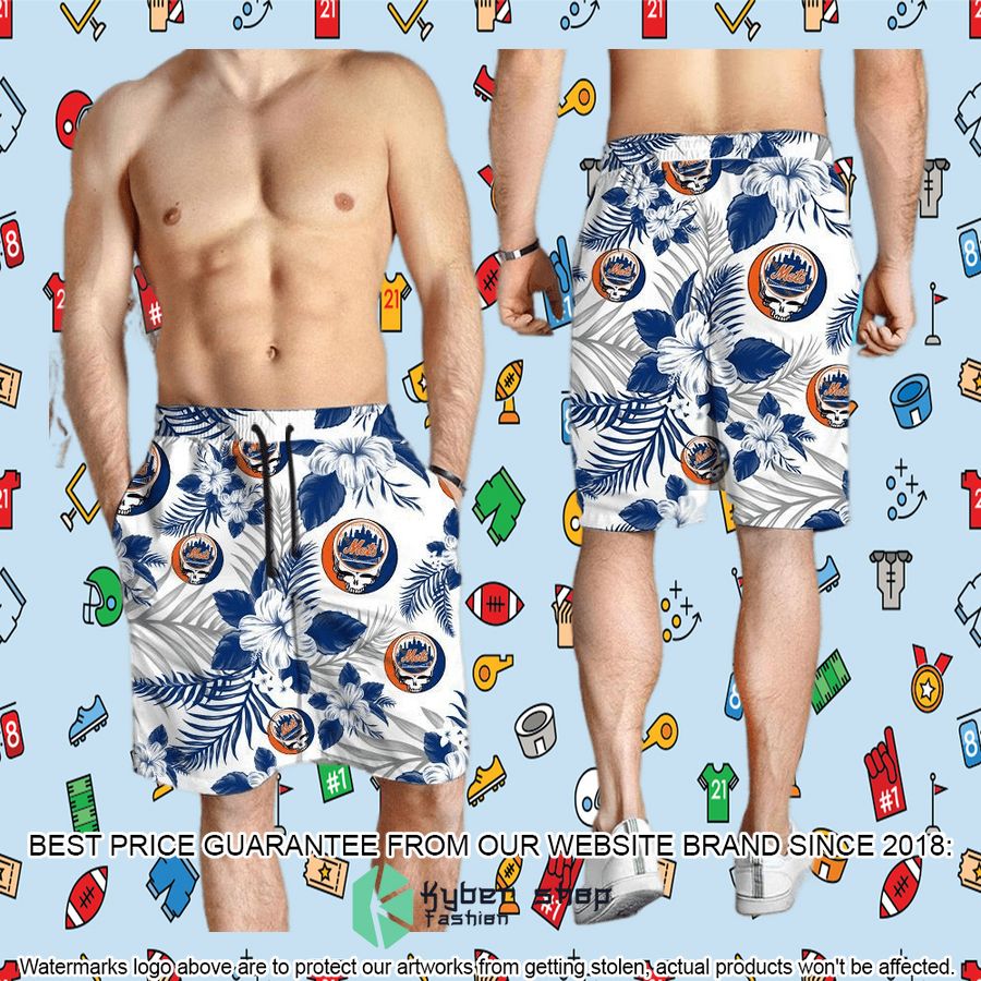 New York Mets Grateful Dead Tropical Aloha Hawaiian Shirt, Shorts 9 new york mets grateful dead tropical aloha hawaiian shirt shorts 9 968