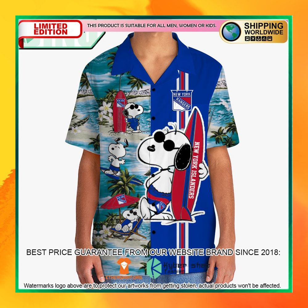 New York Rangers Snoopy Hawaiian Shirt and Shorts 5 new york rangers snoopy hawaiian shirt and shorts 2 601