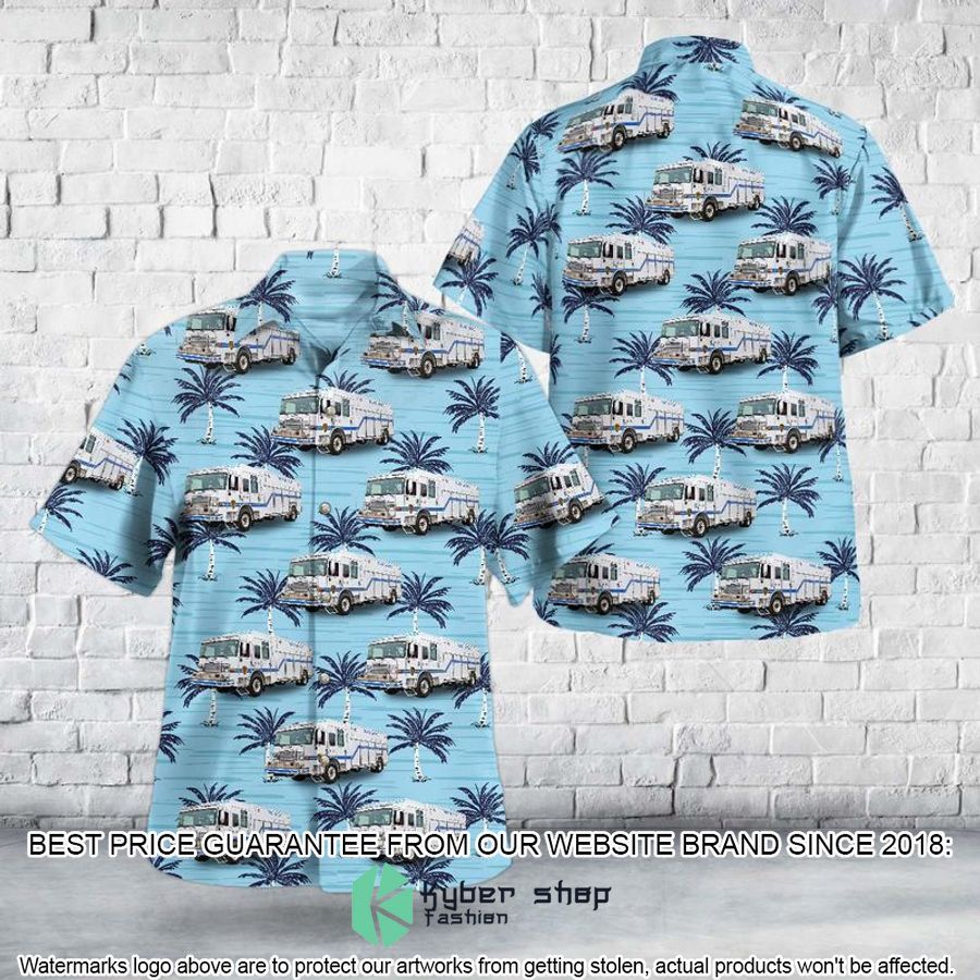 Newark New Jersey New Jersey Transit Police Hawaiian Shirt
