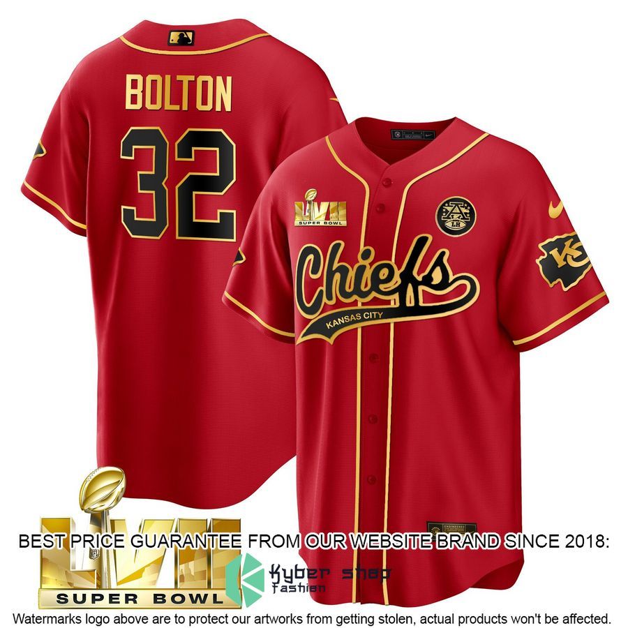 nick bolton 32 super bowl lvii kansas city chiefs baseball jersey 1 158