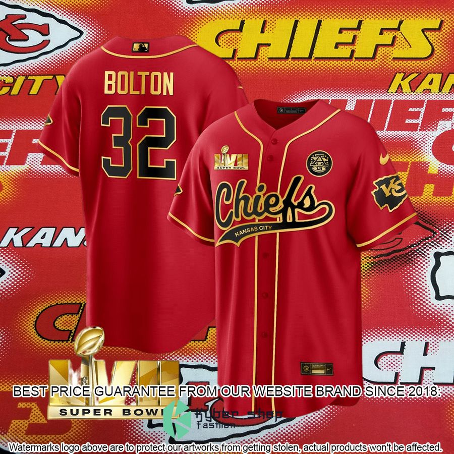 nick bolton 32 super bowl lvii kansas city chiefs baseball jersey 2 310
