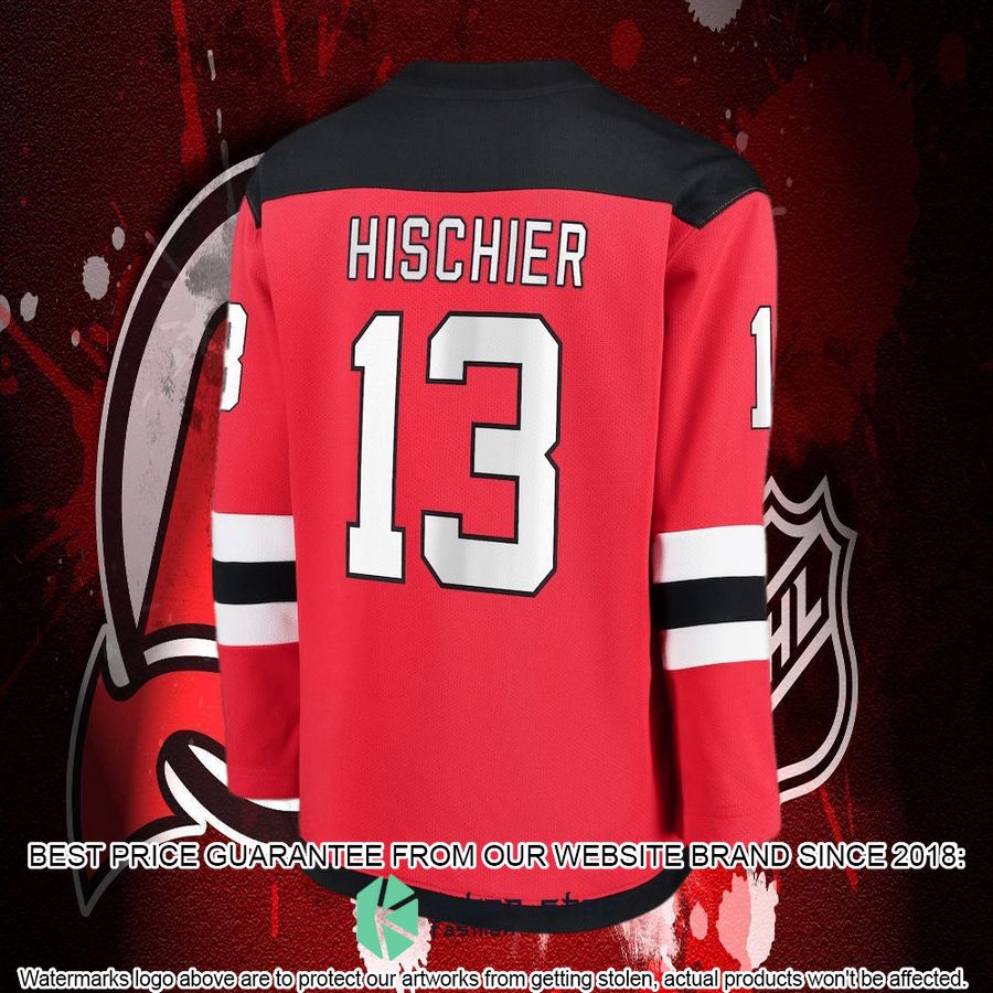 Nico Hischier New Jersey Devils Youth Replica Red Hockey Jersey 6 nico hischier new jersey devils youth replica red hockey jersey 6 949