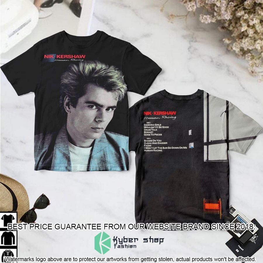 nik kershaw human racing album t shirt 1 275