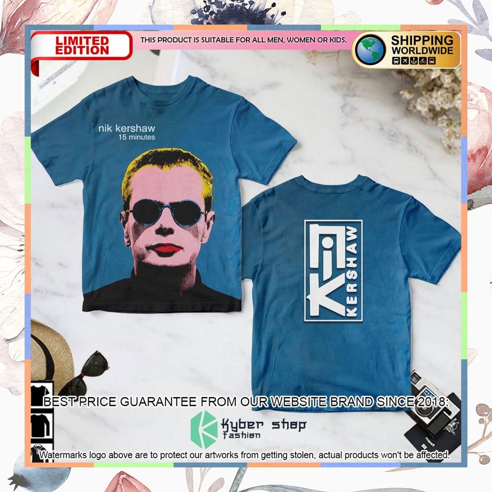 nik kershaw minutes album t shirt 1 978
