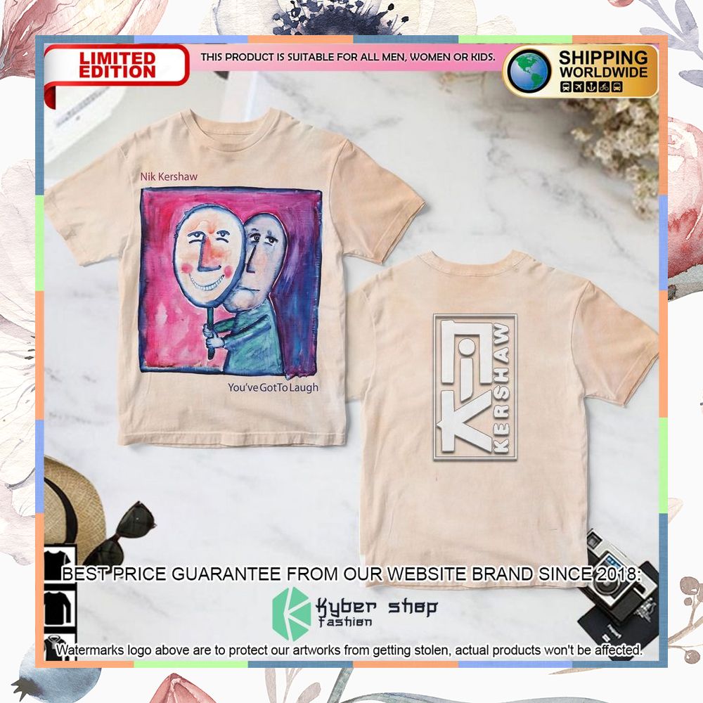 nik kershaw youve got to laugh album t shirt 1 95