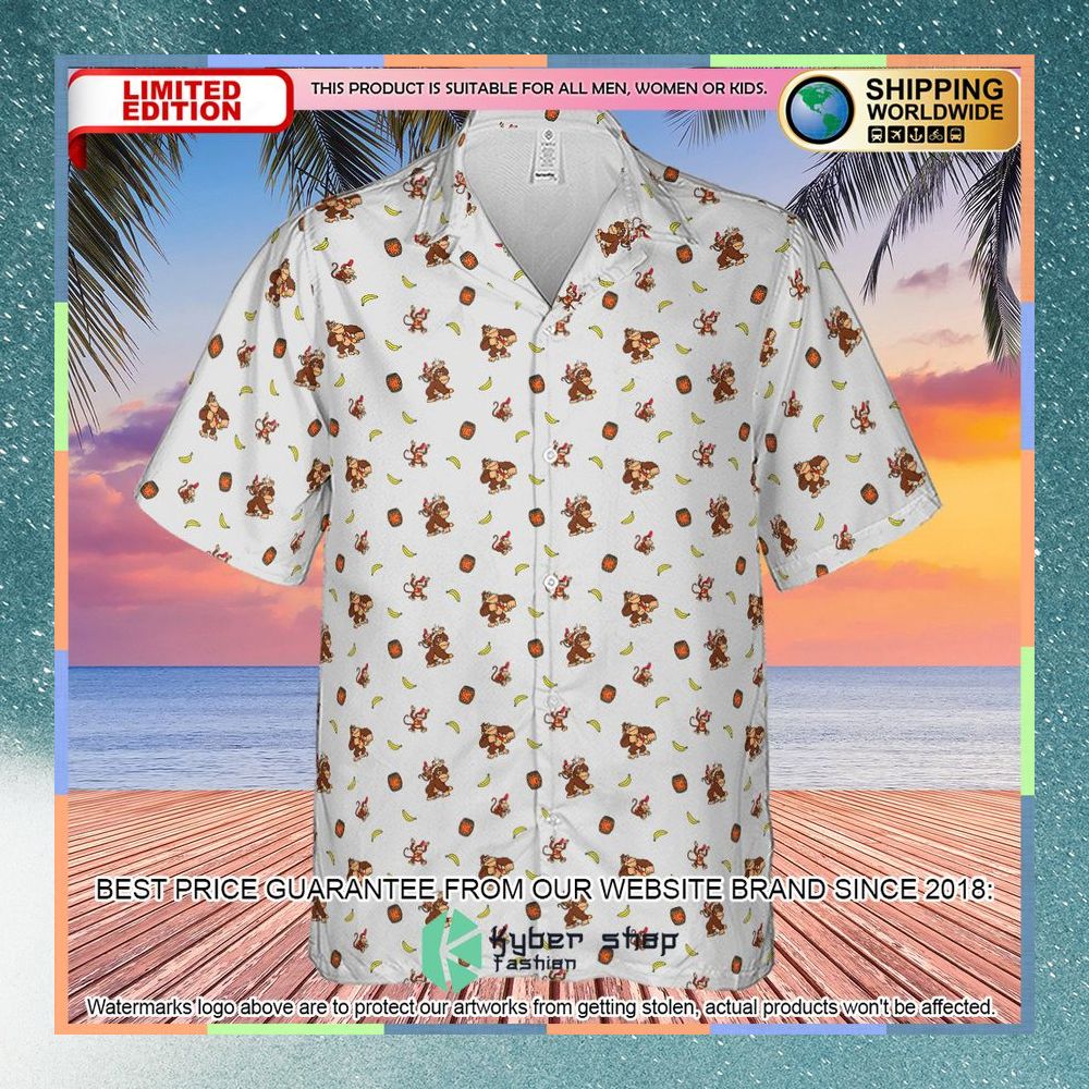 Nintendo Donkey Kong Characters Pattern Hawaiian Shirt 5 nintendo donkey kong characters pattern hawaiian shirt 2 394