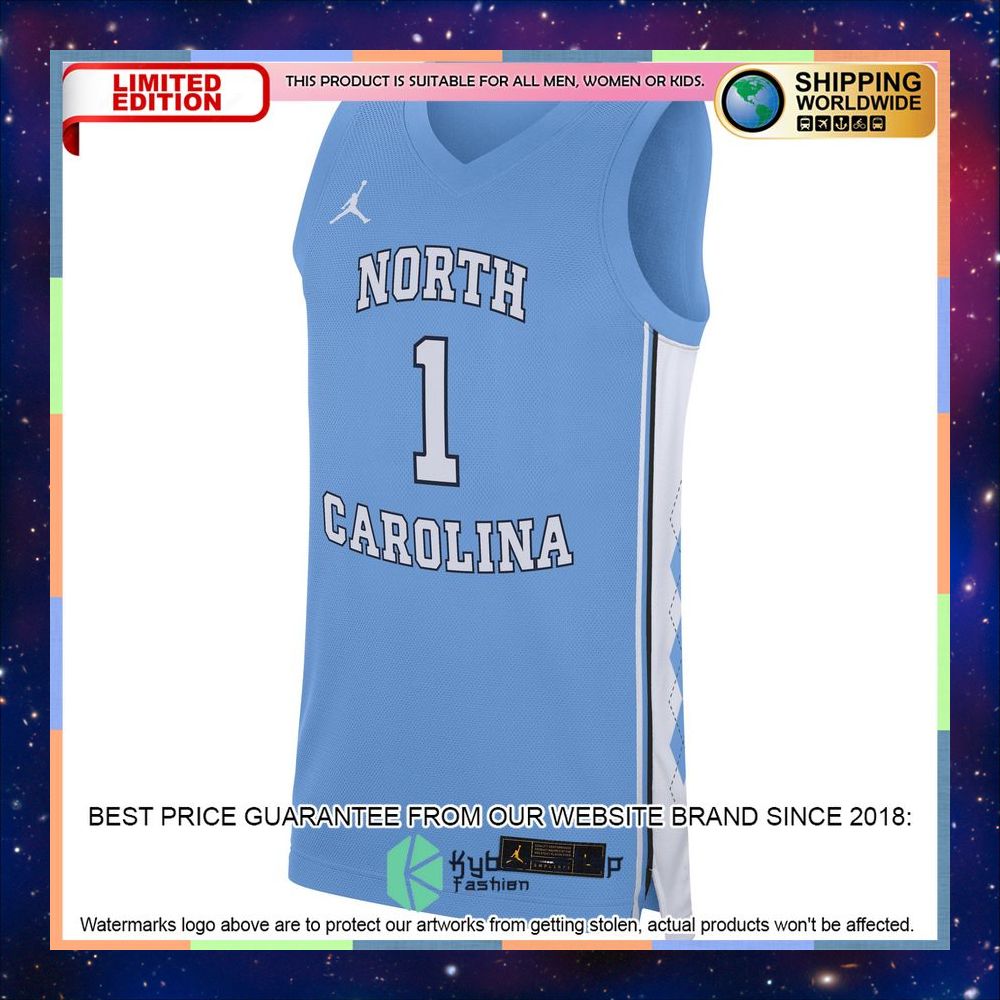 North Carolina Tar Heels Jordan Brand Carolina Blue Football Jersey 6 North Carolina Tar Heels Jordan Brand Carolina Blue Football Jersey word2