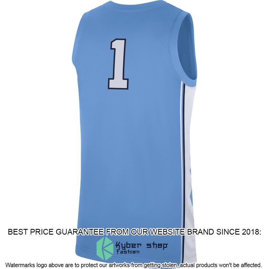 North Carolina Tar Heels Jordan Brand Carolina Blue Football Jersey 3 North Carolina Tar Heels Jordan Brand Carolina Blue Football Jersey word2