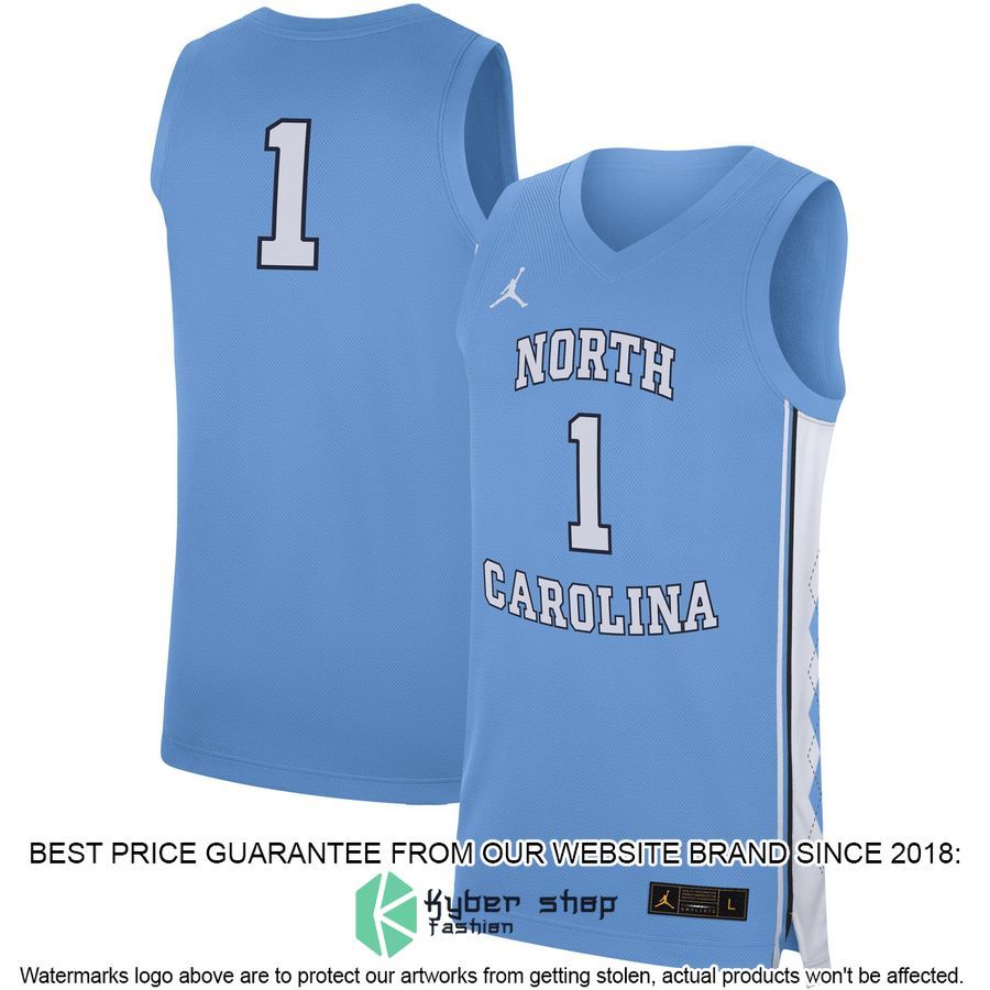North Carolina Tar Heels Jordan Brand Carolina Blue Football Jersey 4 North Carolina Tar Heels Jordan Brand Carolina Blue Football Jersey word2