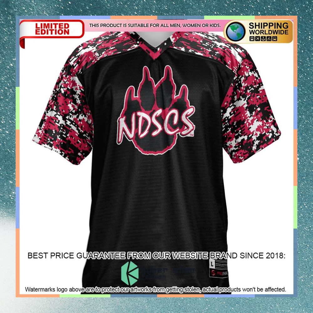 North Dakota College Wildcats Black Football Jersey 6 North Dakota College Wildcats Black Football Jersey word1