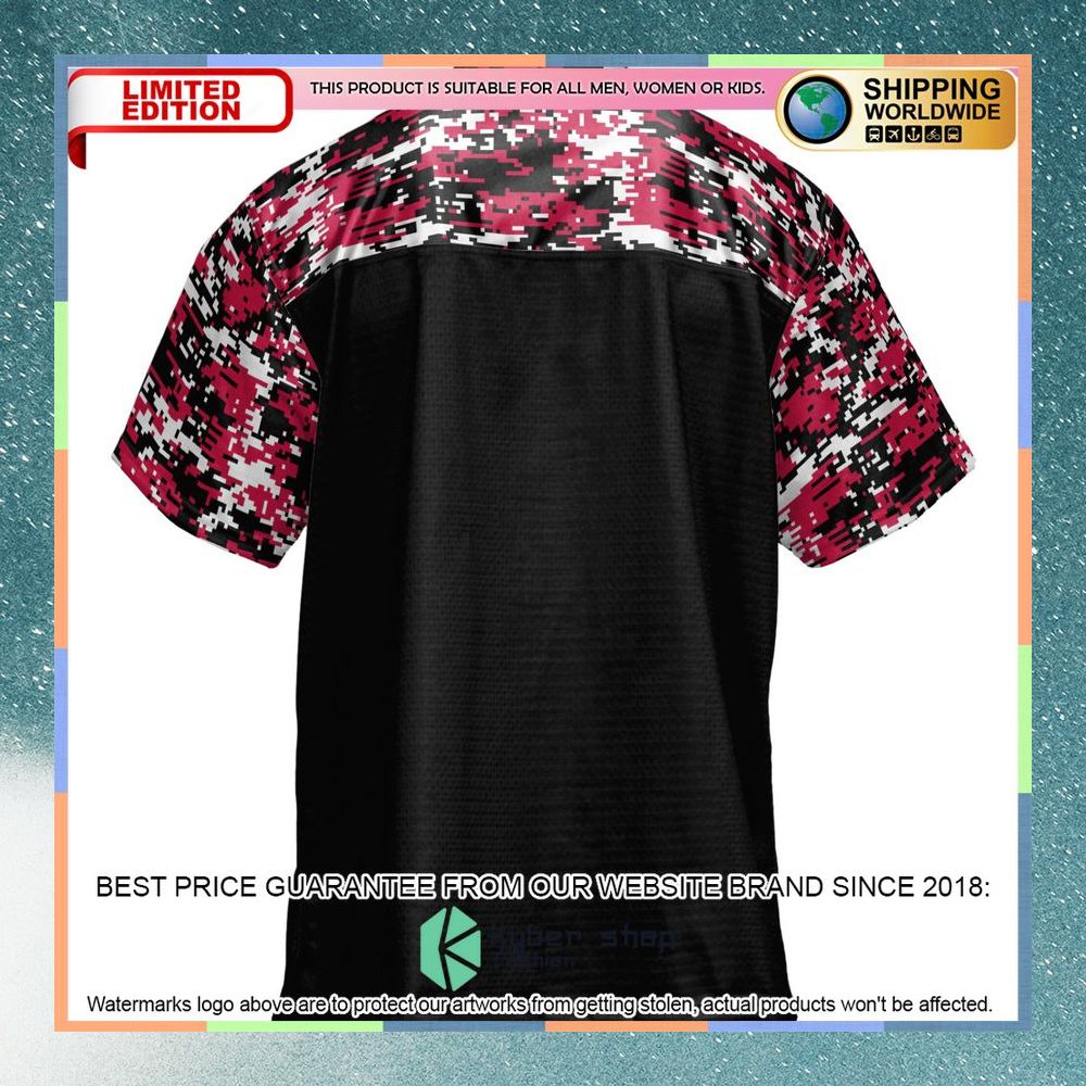 North Dakota College Wildcats Black Football Jersey 7 North Dakota College Wildcats Black Football Jersey word1