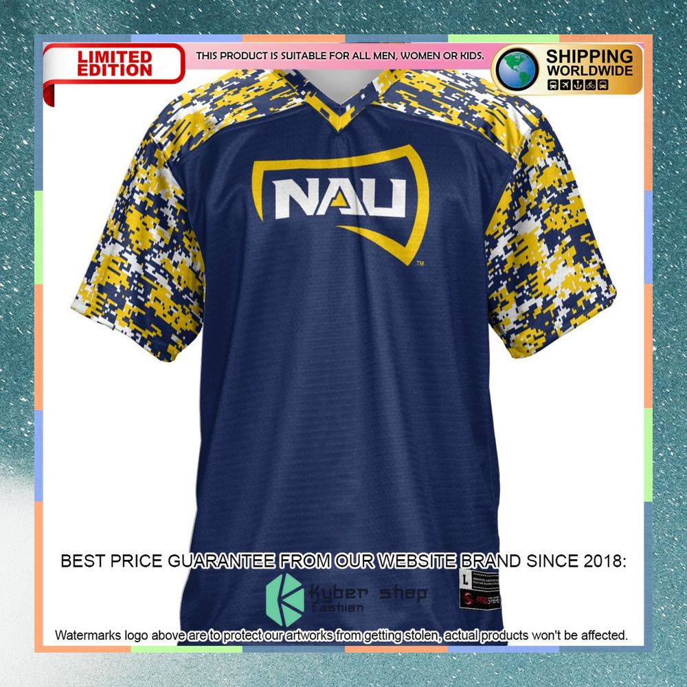 Northern Arizona Lumberjacks Navy Football Jersey 6 Northern Arizona Lumberjacks Navy Football Jersey word2