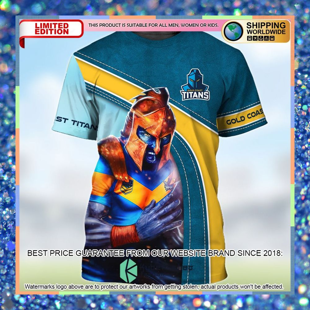 nrl gold coast titans 3d hoodie shirt 2 279