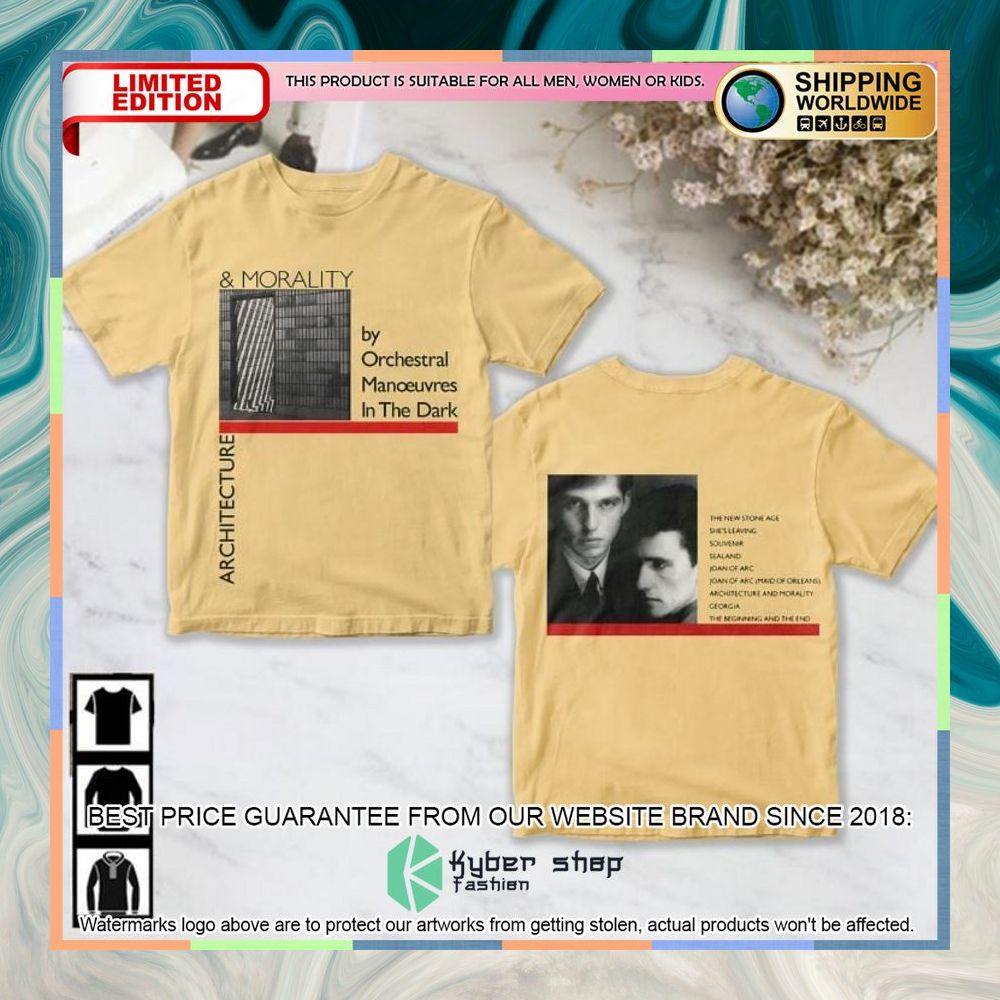 Orchestral Manoeuvres In The Dark Architecture Morality Album T Shirt 3 orchestral manoeuvres in the dark architecture morality album t shirt 1 992