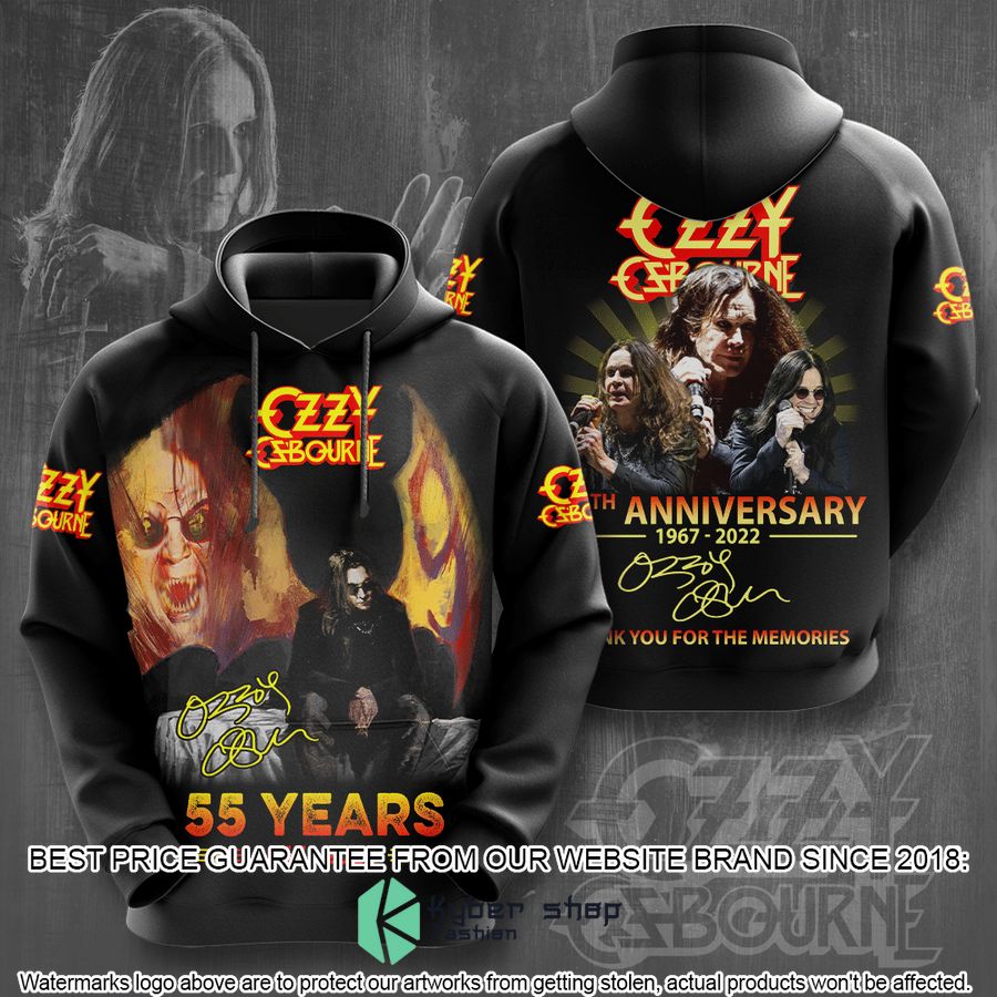 Ozzy Osbourne 55 Years Anniversary T Shirt 3 ozzy osbourne 55 years anniversary t shirt 3 568