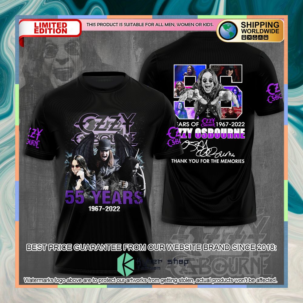 Ozzy Osbourne 55Th Anniversary 1967-2022 Thanks For The Memorie T Shirt 7 ozzy osbourne 55th anniversary 1967 2022 thanks for the memorie t shirt 1 23