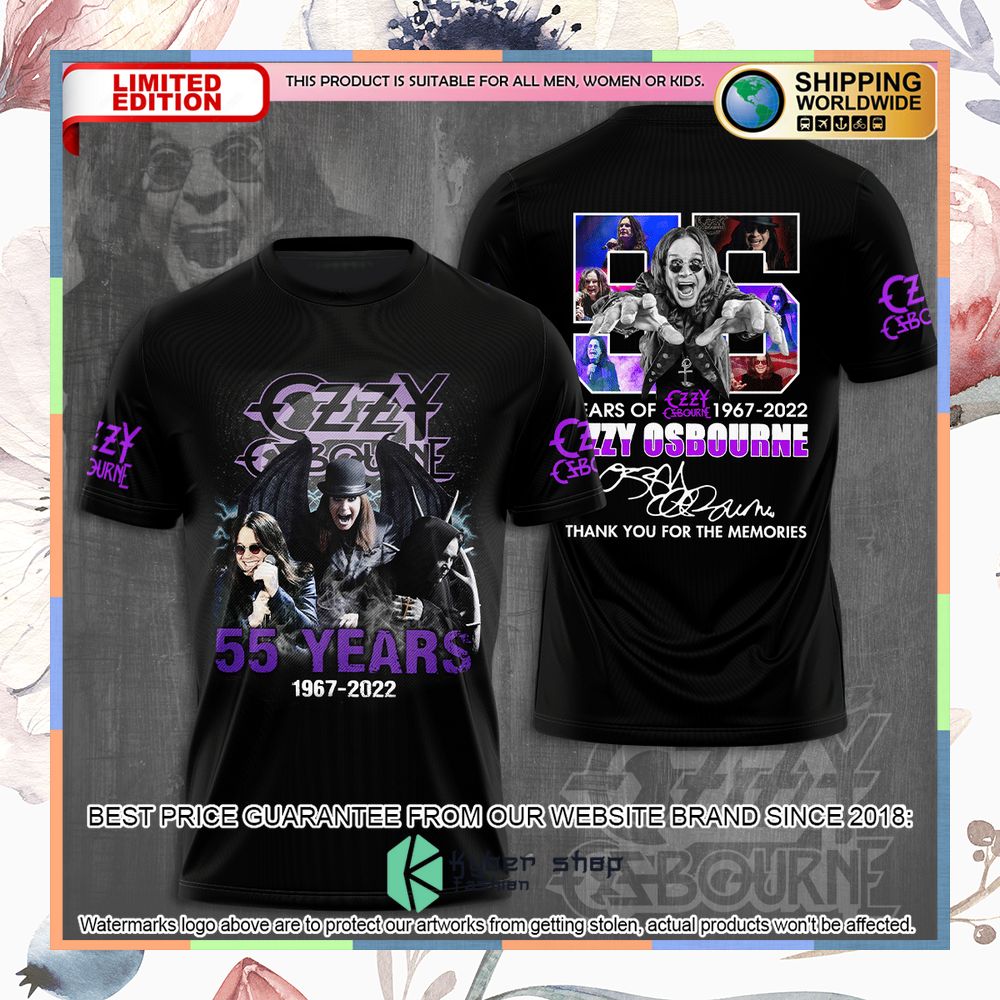 Ozzy Osbourne 55Th Anniversary 1967-2022 Thanks For The Memorie T Shirt 4 ozzy osbourne 55th anniversary 1967 2022 thanks for the memorie t shirt 1 958