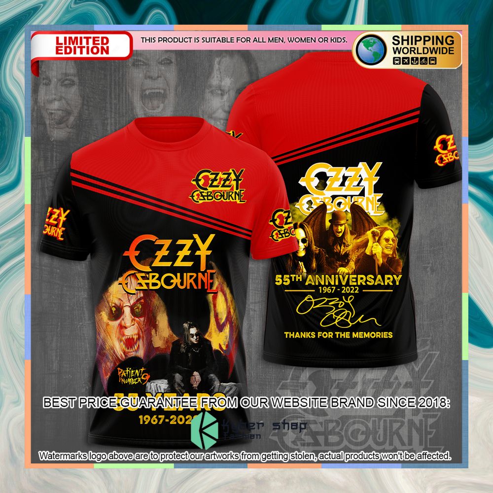 Ozzy Osbourne 55Th Anniversary Thanks For The Memories T Shirt 7 ozzy osbourne 55th anniversary thanks for the memories t shirt 1 821
