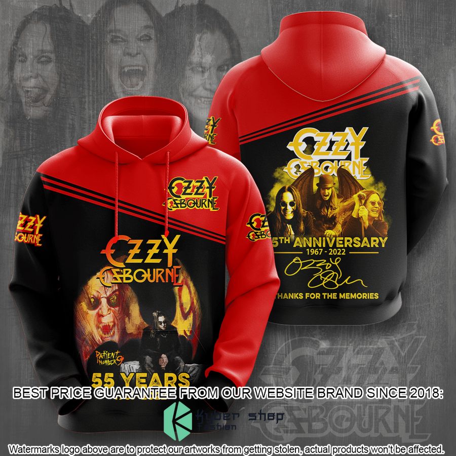 Ozzy Osbourne 55Th Anniversary Thanks For The Memories T Shirt 3 ozzy osbourne 55th anniversary thanks for the memories t shirt 3 268