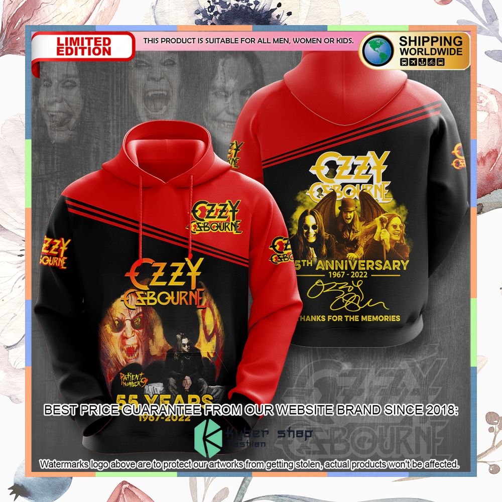 Ozzy Osbourne 55Th Anniversary Thanks For The Memories T Shirt 6 ozzy osbourne 55th anniversary thanks for the memories t shirt 3 414