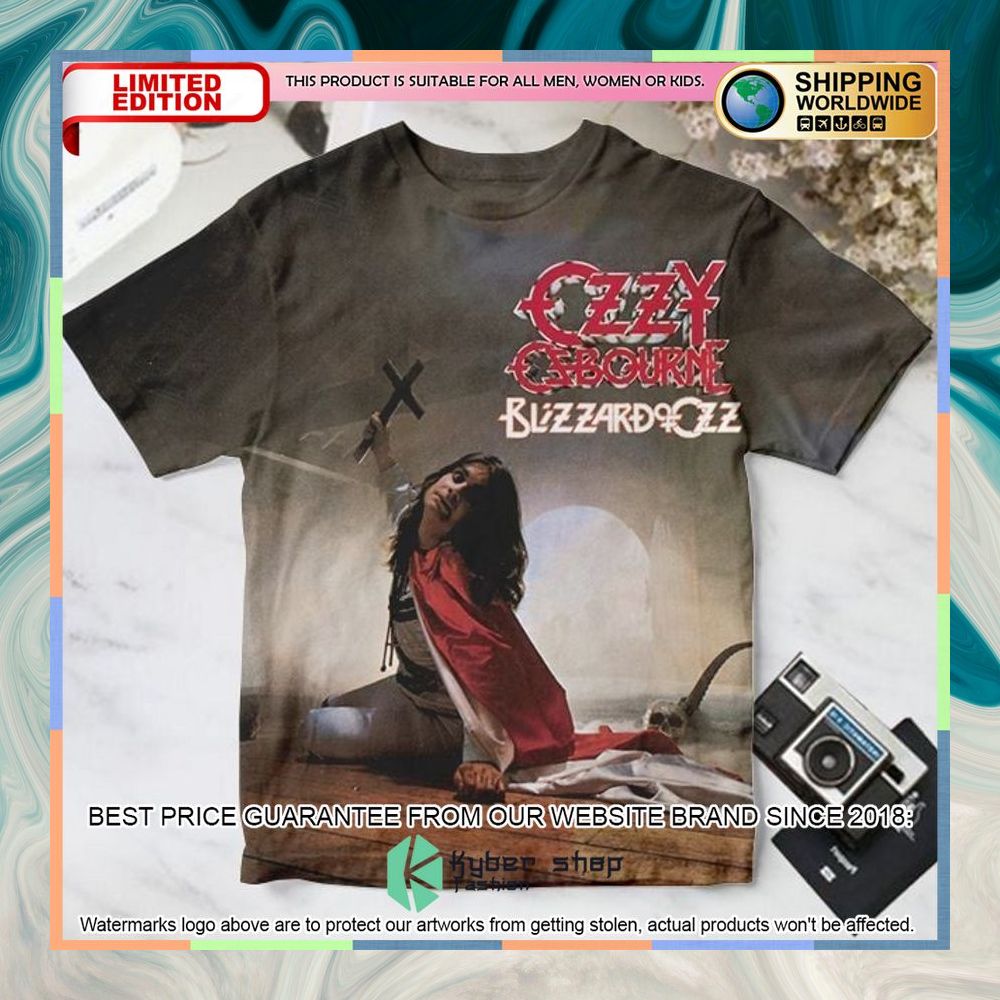 Ozzy Osbourne Blizzard Of Ozz Album T Shirt 3 ozzy osbourne blizzard of ozz album t shirt 1 59