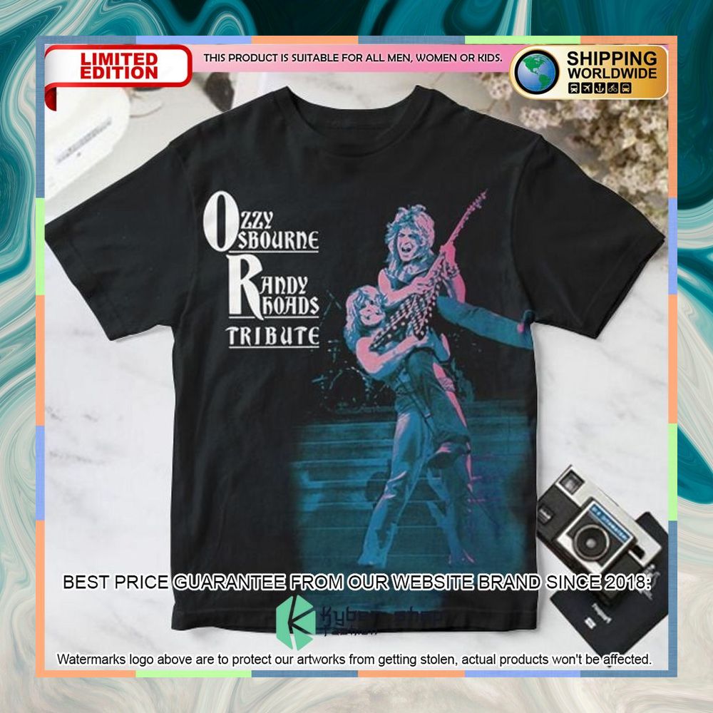 Ozzy Osbourne Randy Roads Tribute Album T Shirt 3 ozzy osbourne randy roads tribute album t shirt 1 852