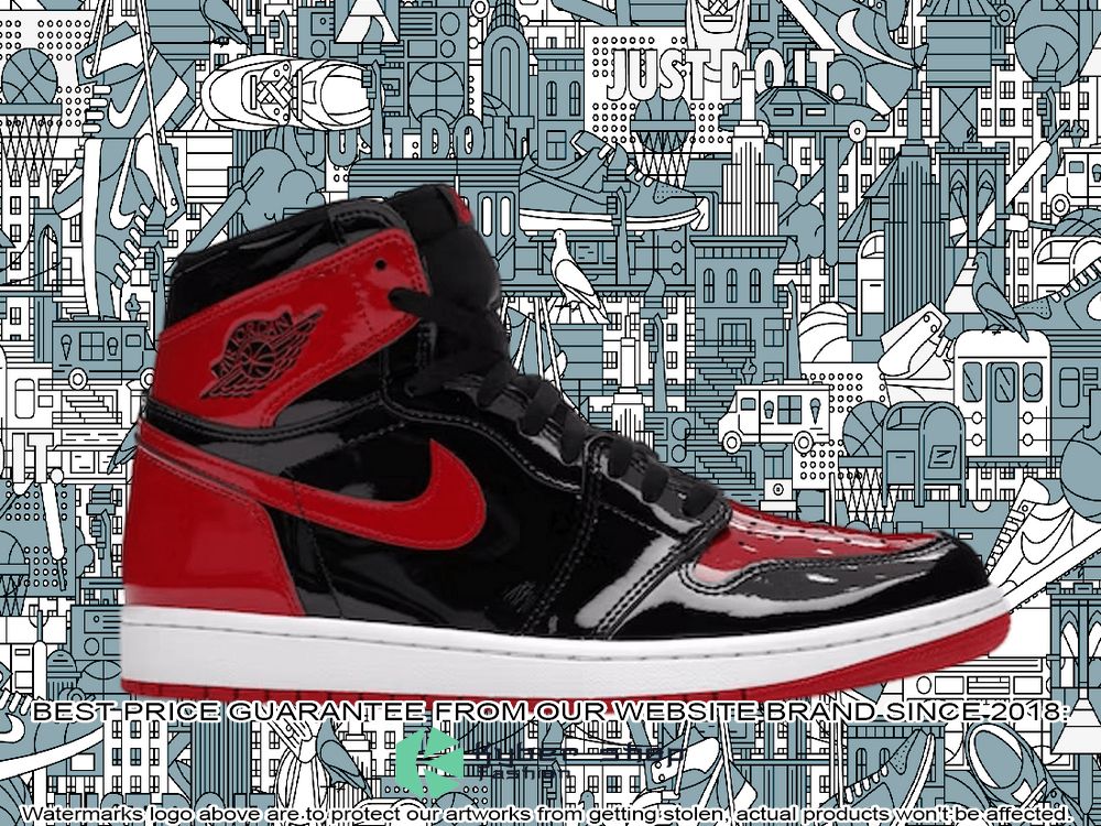Patent Bred Air Jordan 1 Retro High OG word2