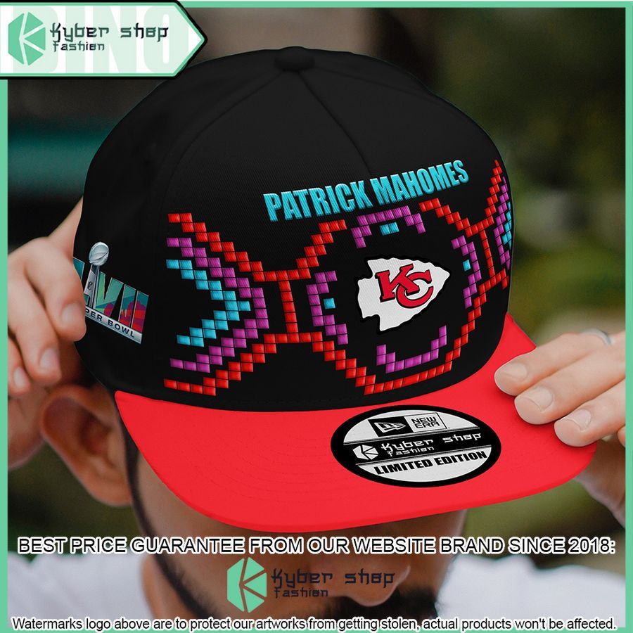 patrick mahomes 15 quarterback kansas city chiefs super bowl lvii tarmac cap 2 987