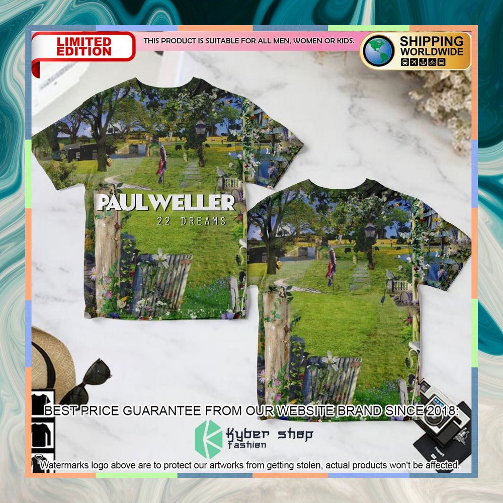 Paul Weller 22 Dreams Album T Shirt 3 paul weller 22 dreams album t shirt 1 856