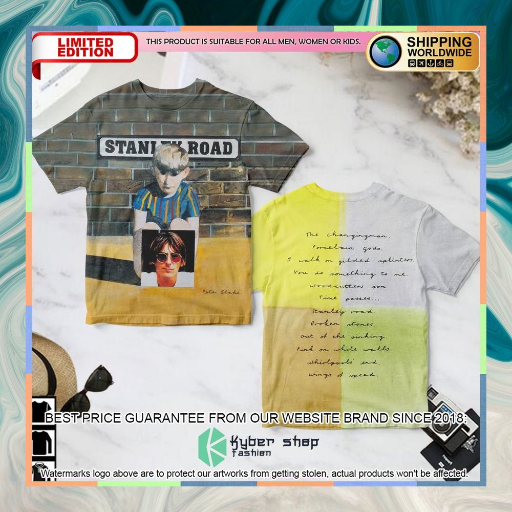 Paul Weller Stanley Road Album T Shirt 3 paul weller stanley road album t shirt 1 588