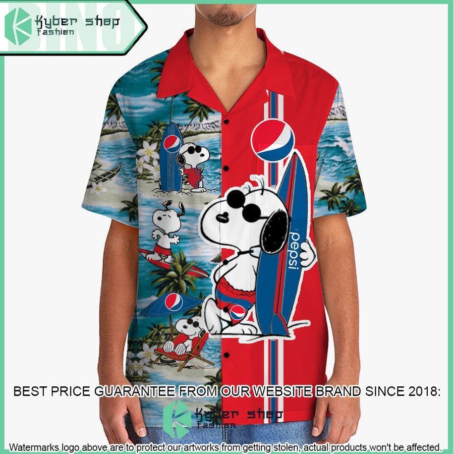 pepsi snoopy hawaiian shirt and shorts 2 766