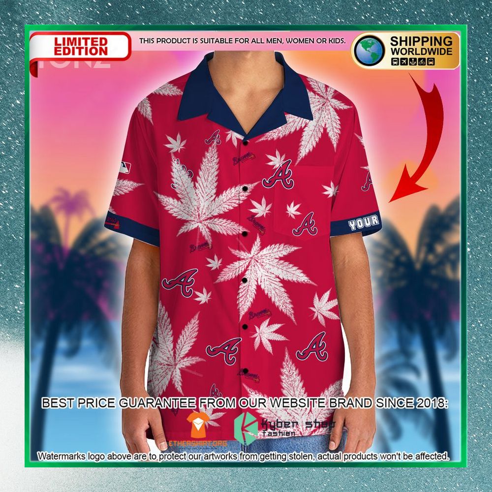 Personalized Cannabis Atlanta Braves Hawaiian Shirt, Shorts 4 personalized cannabis atlanta braves hawaiian shirt shorts 2 71
