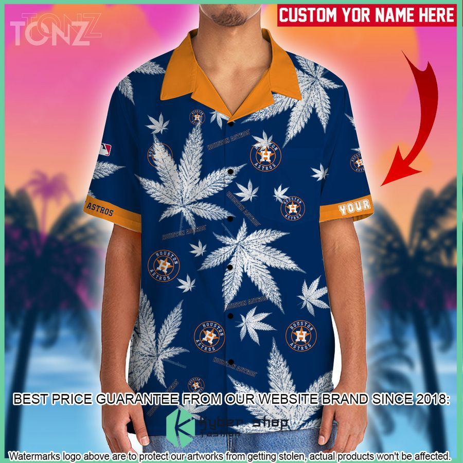 personalized cannabis houston astros hawaiian shirt shorts 2 83