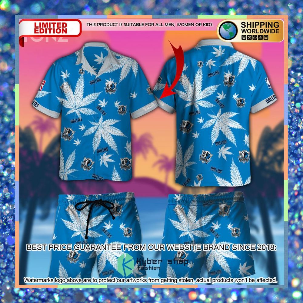 Personalized Dallas Mavericks NBA Weed Cannabis Hawaiian Shirt, Short 3 personalized dallas mavericks nba weed cannabis hawaiian shirt short 1 205