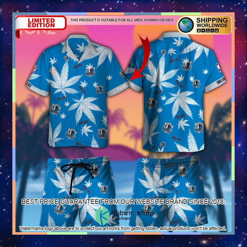 Personalized Dallas Mavericks NBA Weed Cannabis Hawaiian Shirt, Short 5 personalized dallas mavericks nba weed cannabis hawaiian shirt short 1 420