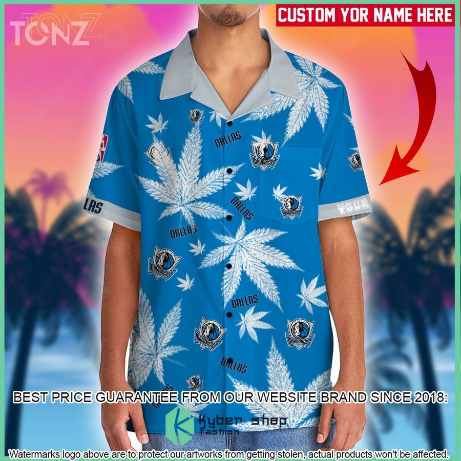 personalized dallas mavericks nba weed cannabis hawaiian shirt short 2 944