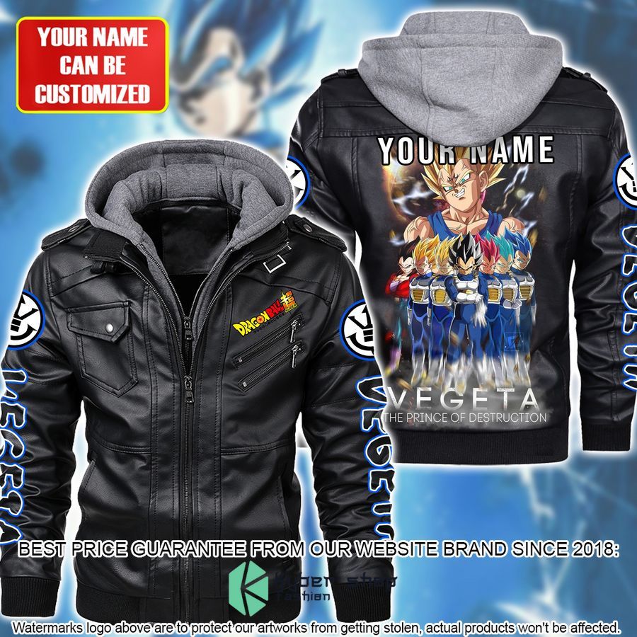 personalized dragon ball vegeta the prince of destruction leather jacket 1 209