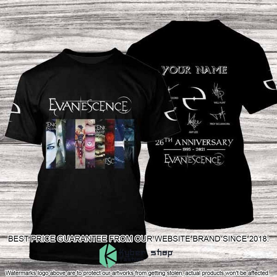 personalized evanescence album covers t shirt 1 353
